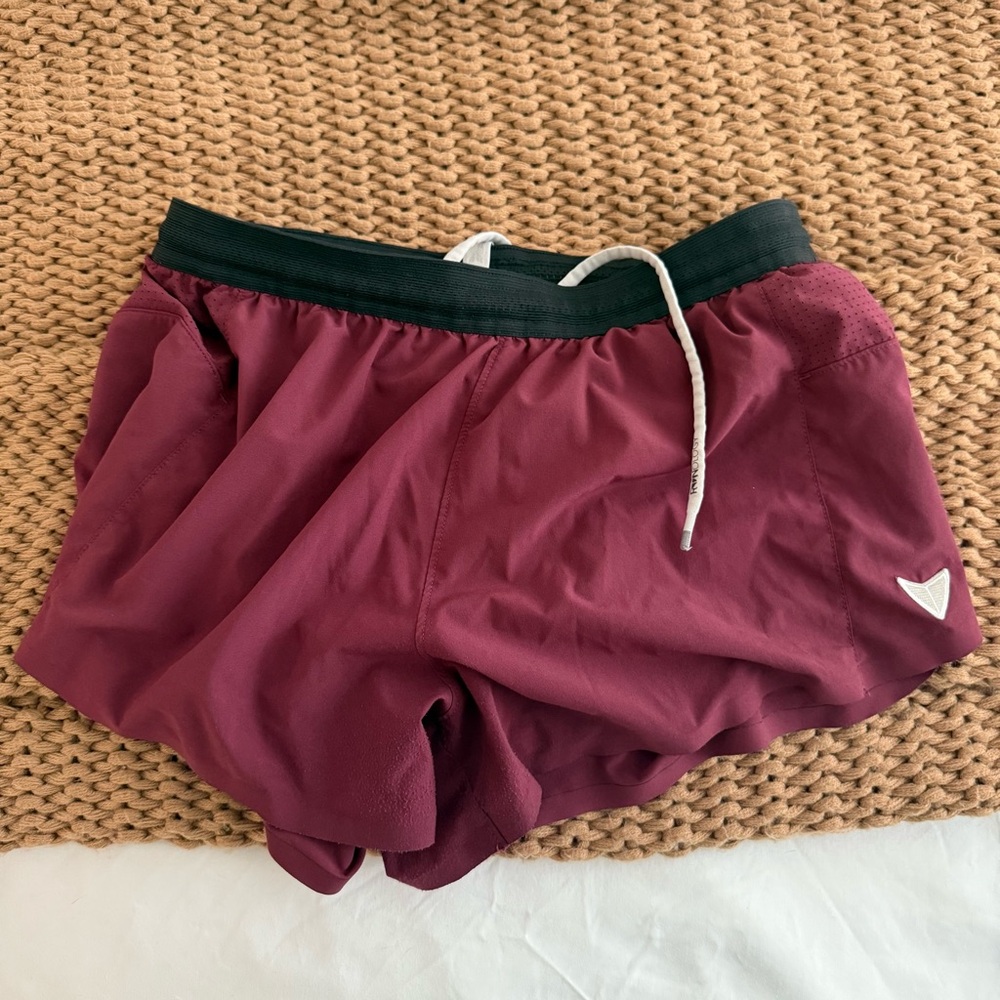KORSA by RoadRunners Burgundy Running Shorts. Size M